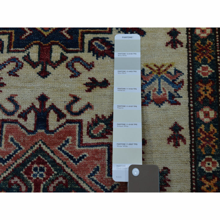 2'9" x 19'1" New Hand Knotted Ivory Wool Runner Oriental Rug - MOA10250187