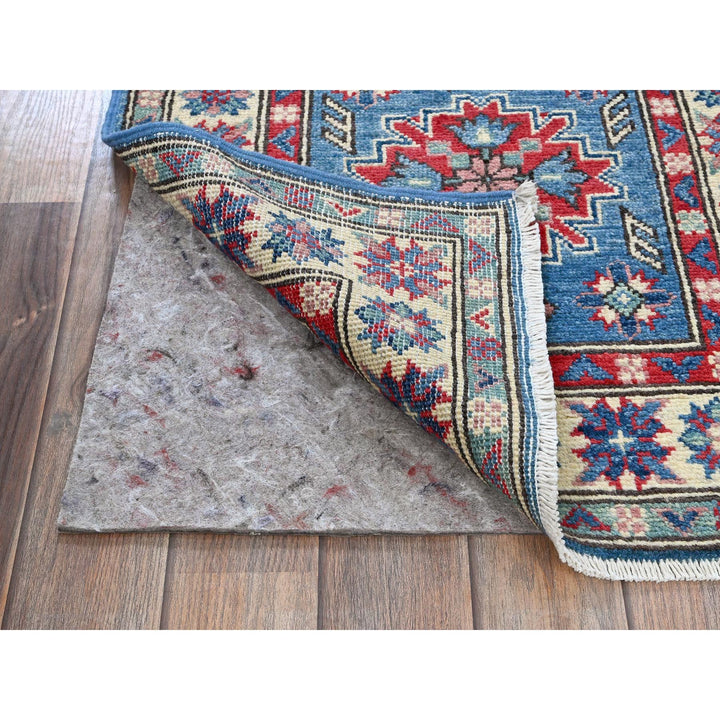 2'0" x 5'10" New Hand Knotted Blue Wool Runner Oriental Rug - MOA102502