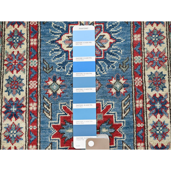 2'0" x 5'10" New Hand Knotted Blue Wool Runner Oriental Rug - MOA102502