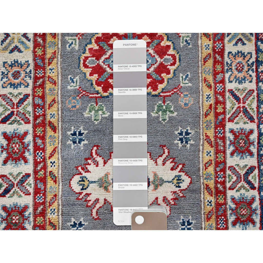 2'0" x 6'6" New Hand Knotted Grey Wool Runner Oriental Rug - MOA102503