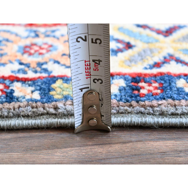 2'0" x 6'6" New Hand Knotted Grey Wool Runner Oriental Rug - MOA102503