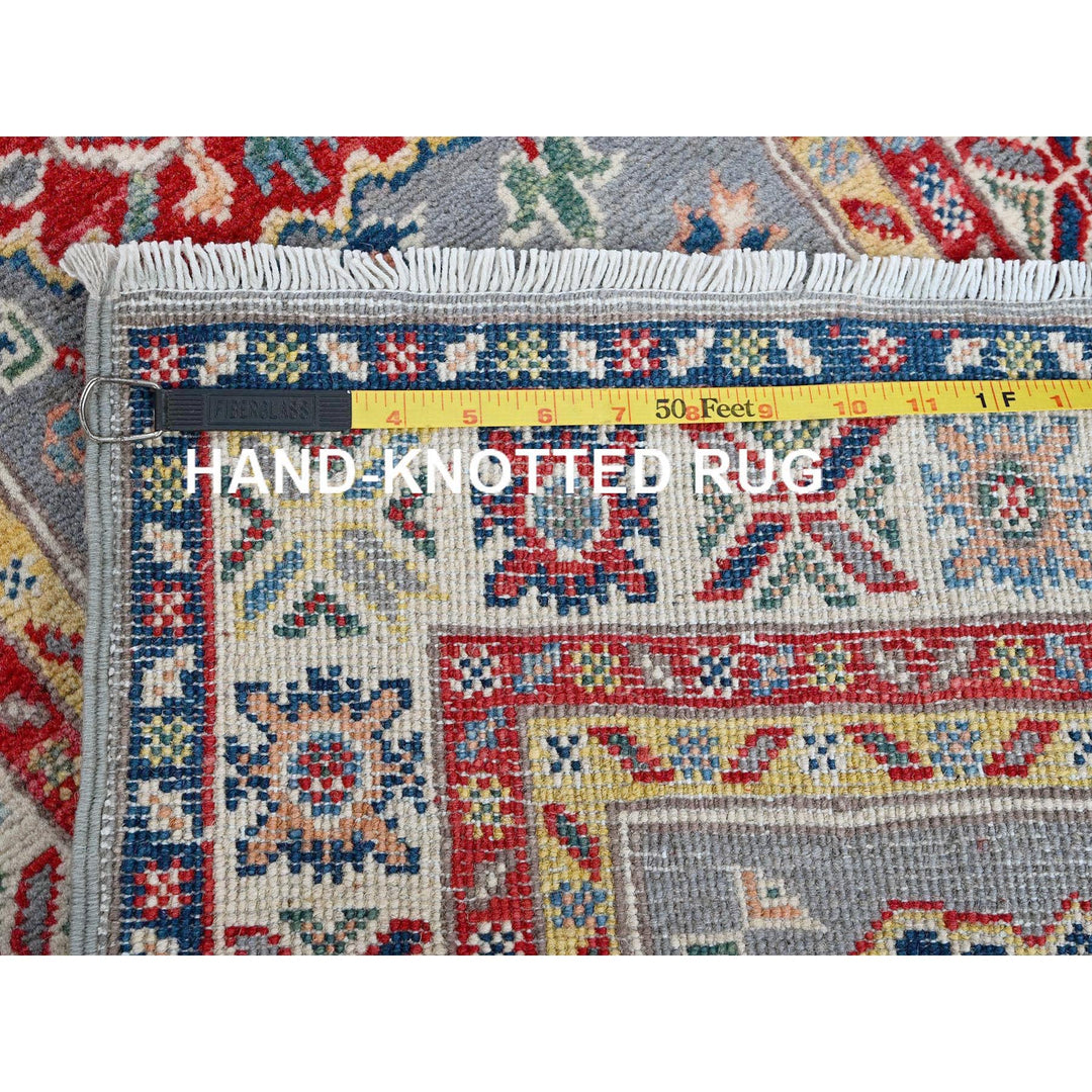 2'0" x 6'6" New Hand Knotted Grey Wool Runner Oriental Rug - MOA102503