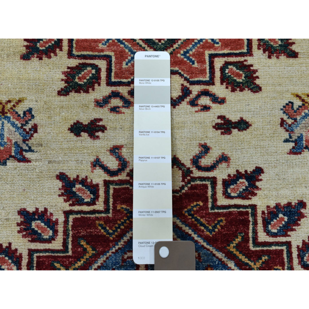 2'9" x 19'0" New Hand Knotted Ivory Wool Runner Oriental Rug - MOA10250646