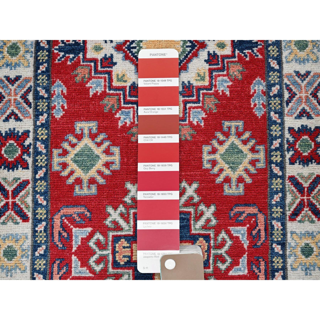 2'0" x 5'9" New Hand Knotted Red Wool Runner Oriental Rug - MOA102506