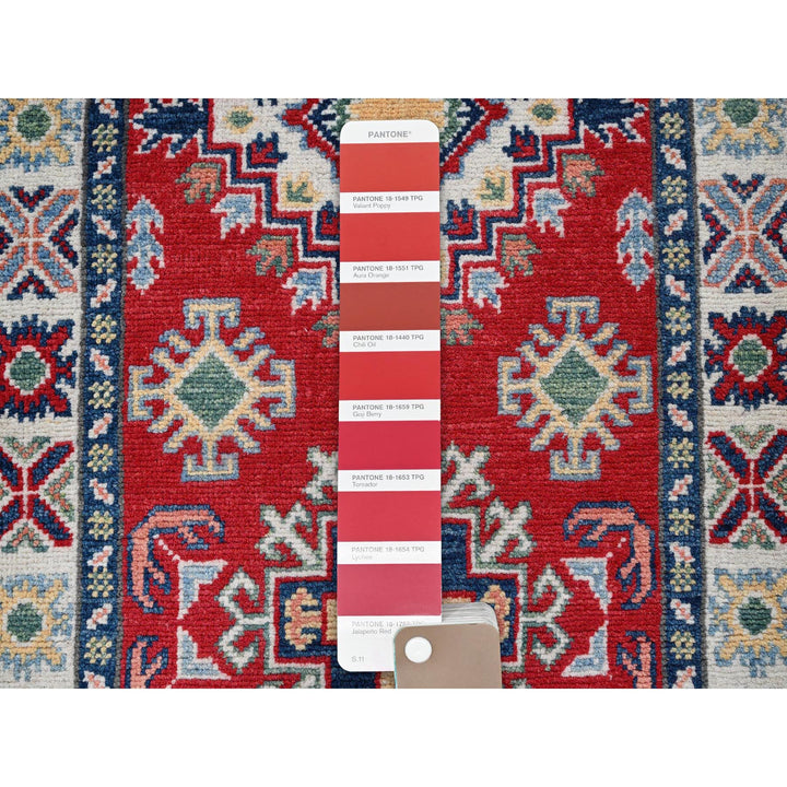 2'0" x 5'9" New Hand Knotted Red Wool Runner Oriental Rug - MOA102506
