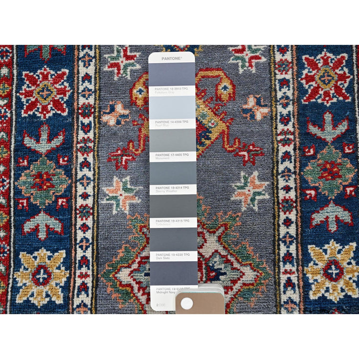 1'11" x 5'11" New Hand Knotted Grey Wool Runner Oriental Rug - MOA102507
