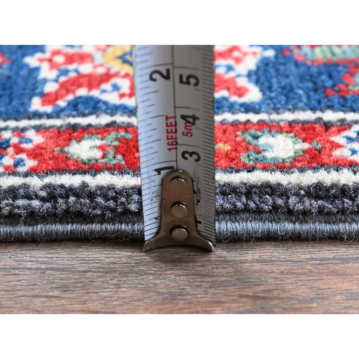 1'11" x 5'11" New Hand Knotted Grey Wool Runner Oriental Rug - MOA102507