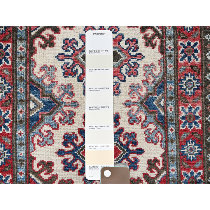 1'10" x 6'0" New Hand Knotted Ivory Wool Runner Oriental Rug - MOA102508