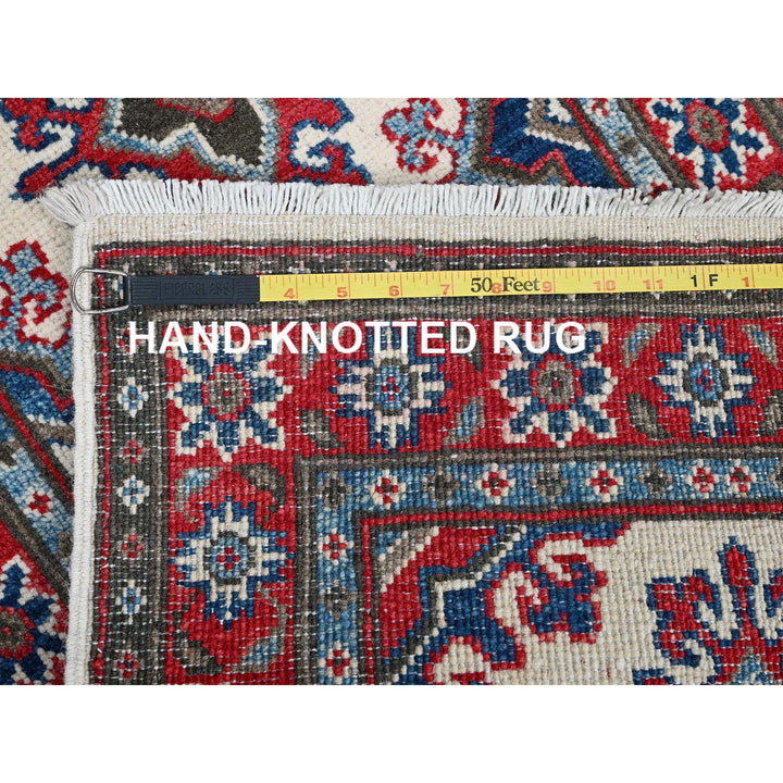 1'10" x 6'0" New Hand Knotted Ivory Wool Runner Oriental Rug - MOA102508