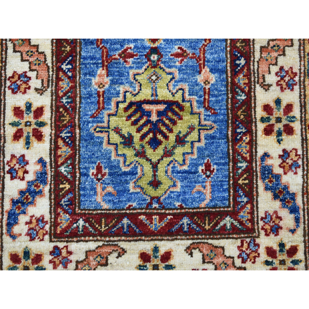 2'0" x 3'6" New Hand Knotted Blue Wool Rectangle Oriental Rug - MOA10250913