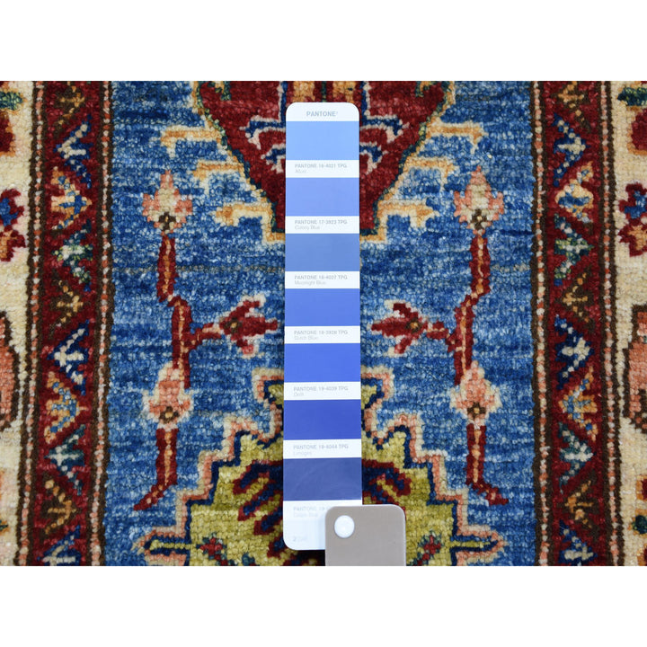 2'0" x 3'6" New Hand Knotted Blue Wool Rectangle Oriental Rug - MOA10250913