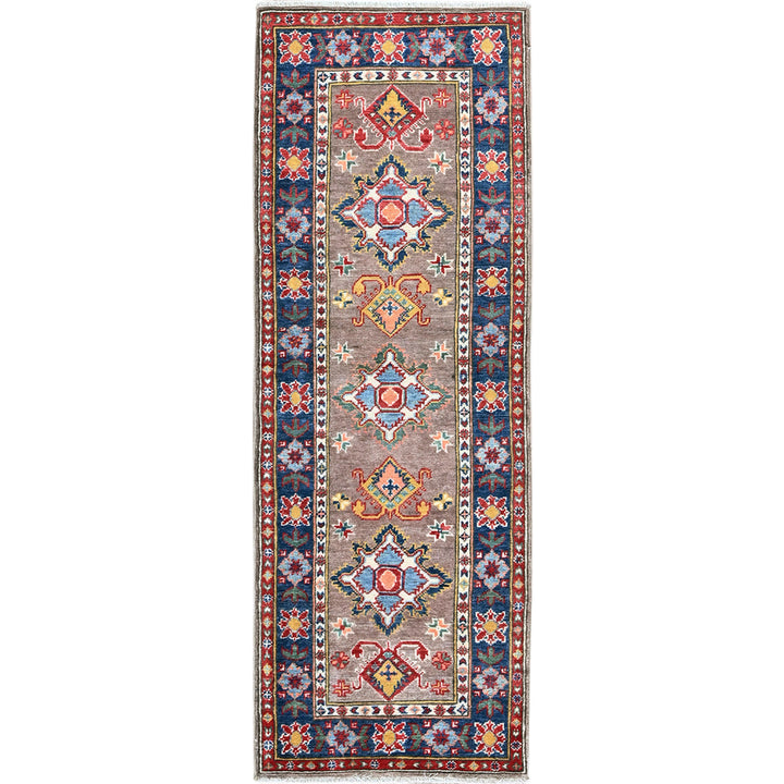 2'1" x 5'11" New Hand Knotted Brown Wool Runner Oriental Rug - MOA102509