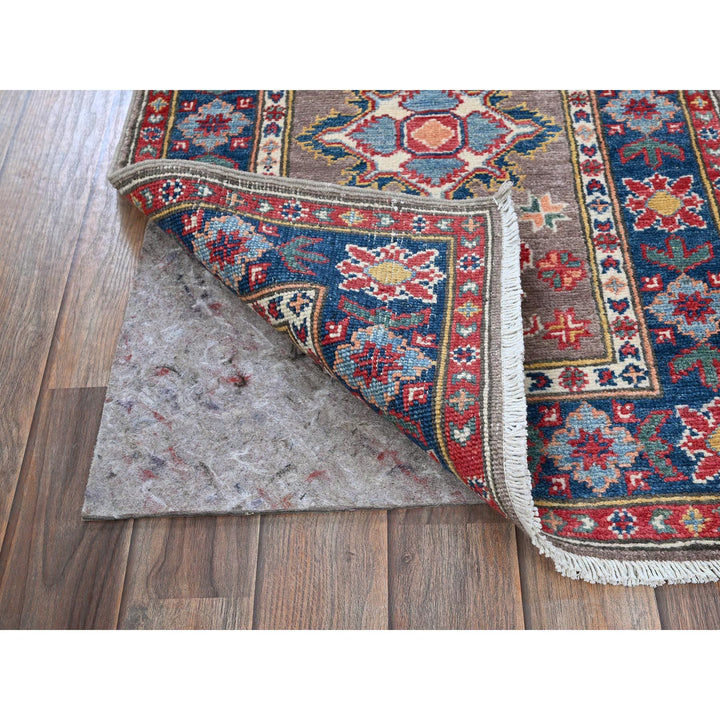 2'1" x 5'11" New Hand Knotted Brown Wool Runner Oriental Rug - MOA102509
