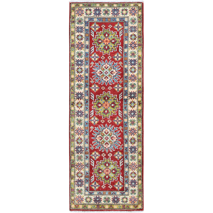 2'0" x 5'10" New Hand Knotted Red Wool Runner Oriental Rug - MOA102511