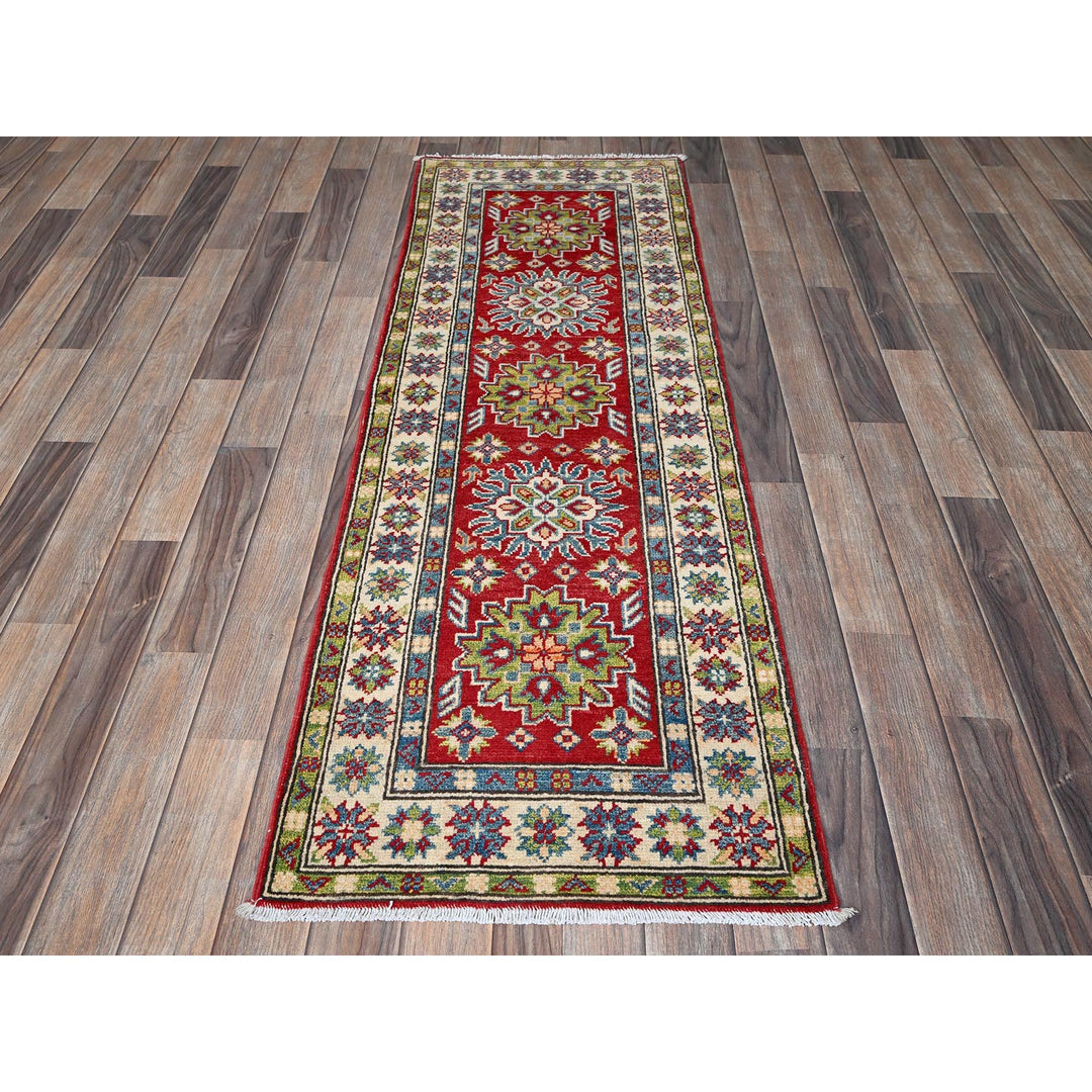 2'0" x 5'10" New Hand Knotted Red Wool Runner Oriental Rug - MOA102511