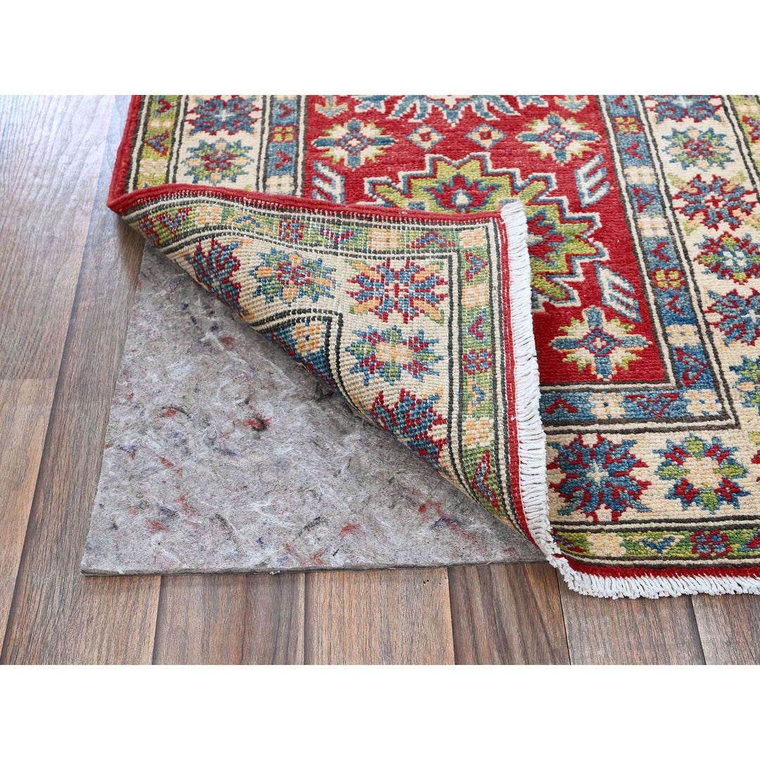 2'0" x 5'10" New Hand Knotted Red Wool Runner Oriental Rug - MOA102511