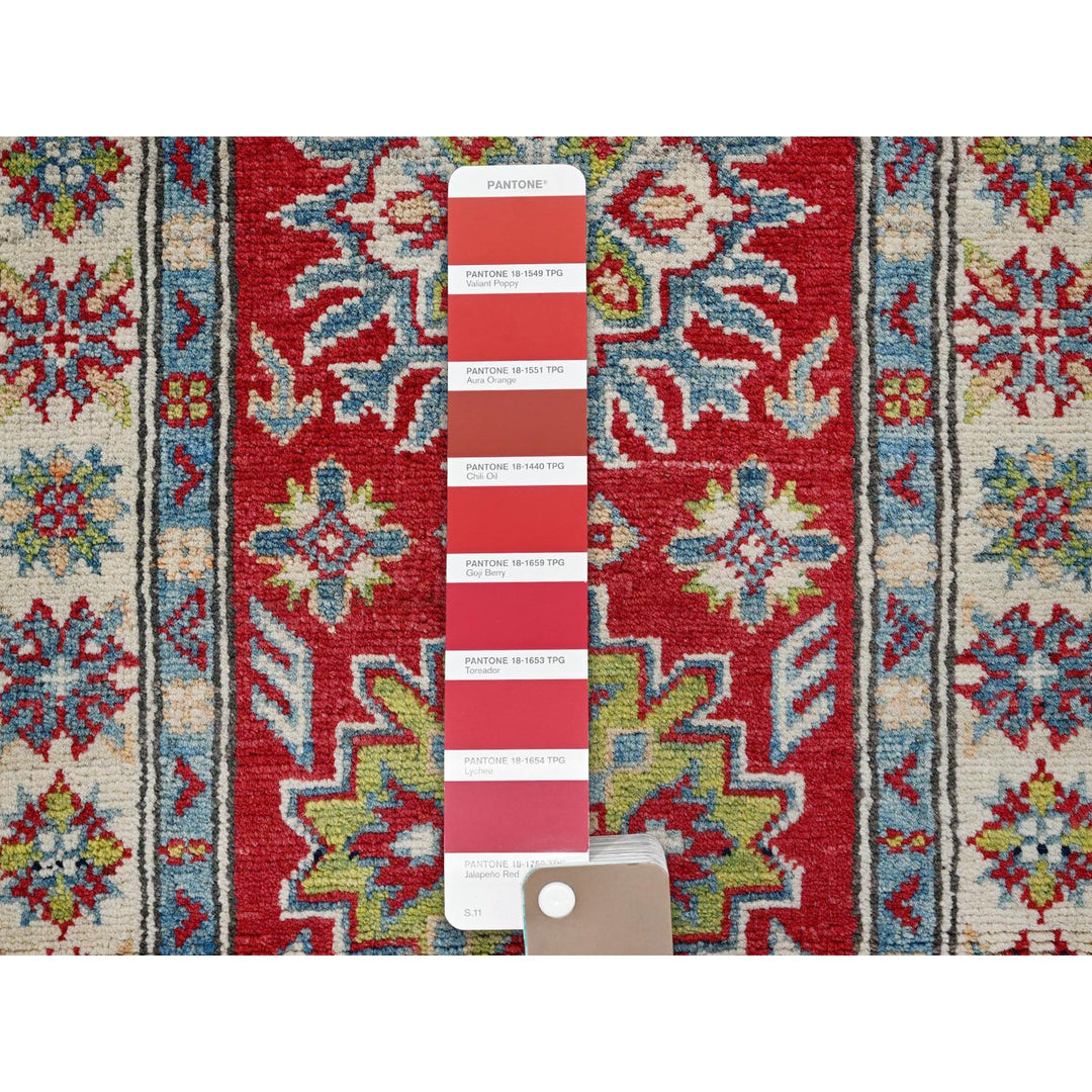2'0" x 5'10" New Hand Knotted Red Wool Runner Oriental Rug - MOA102511