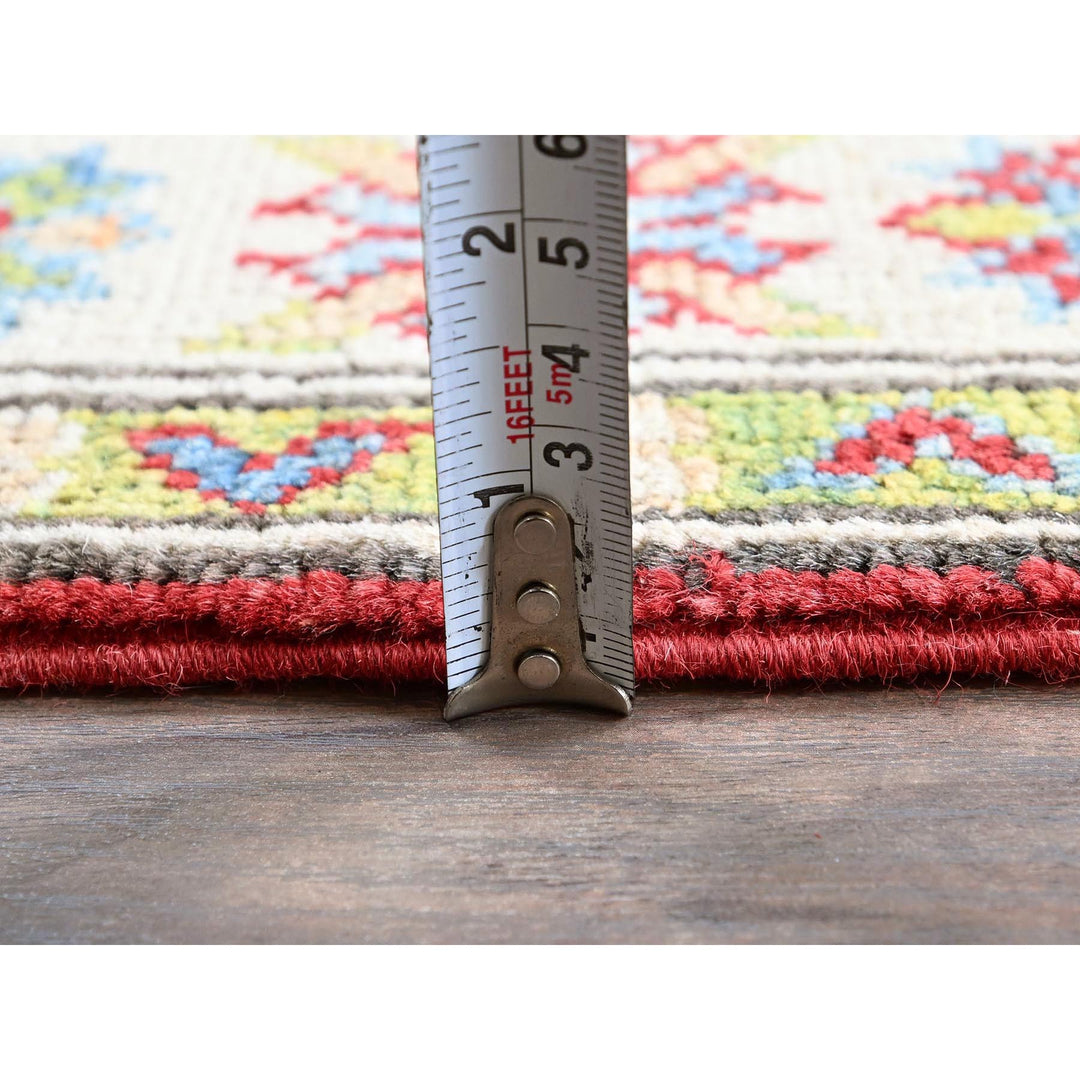 2'0" x 5'10" New Hand Knotted Red Wool Runner Oriental Rug - MOA102511