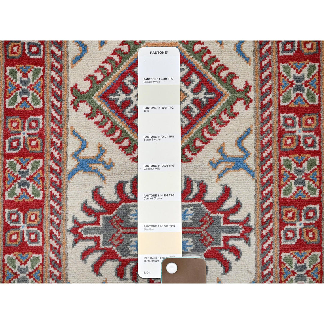 2'0" x 5'10" New Hand Knotted Ivory Wool Runner Oriental Rug - MOA102512