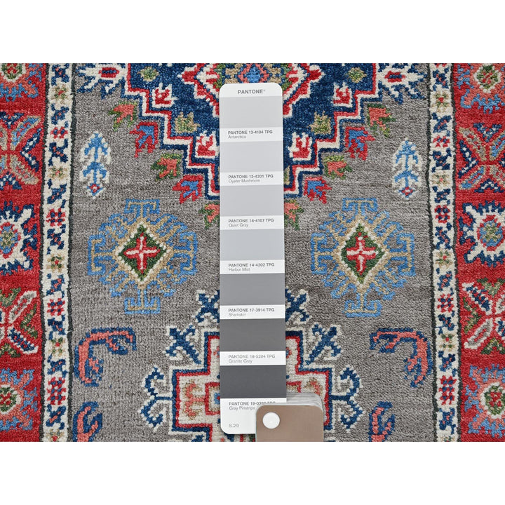 2'2" x 6'2" New Hand Knotted Grey Wool Runner Oriental Rug - MOA102513