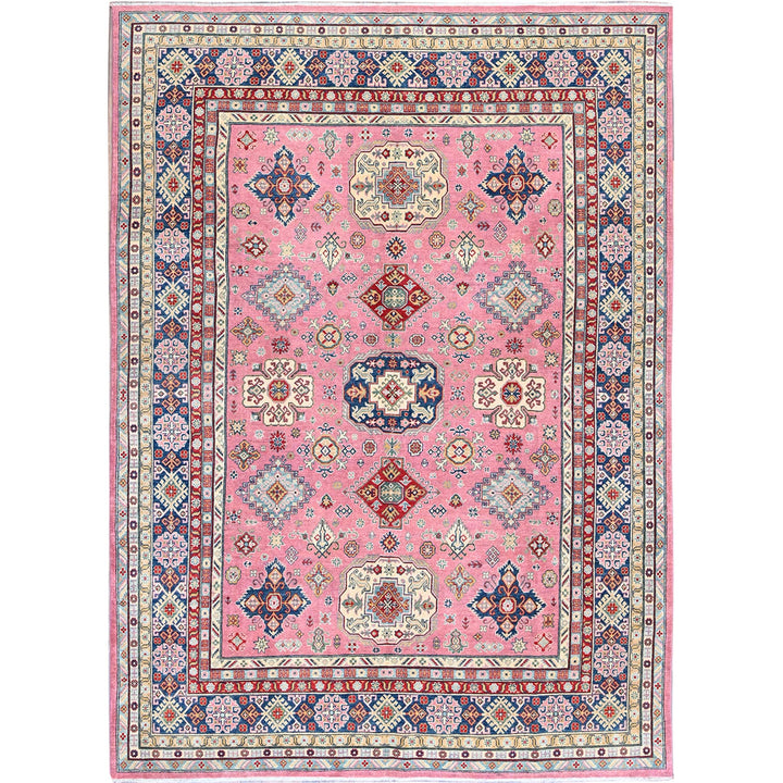 8'9" x 11'8" New Hand Knotted Pink Wool Rectangle Oriental Rug - MOA102514