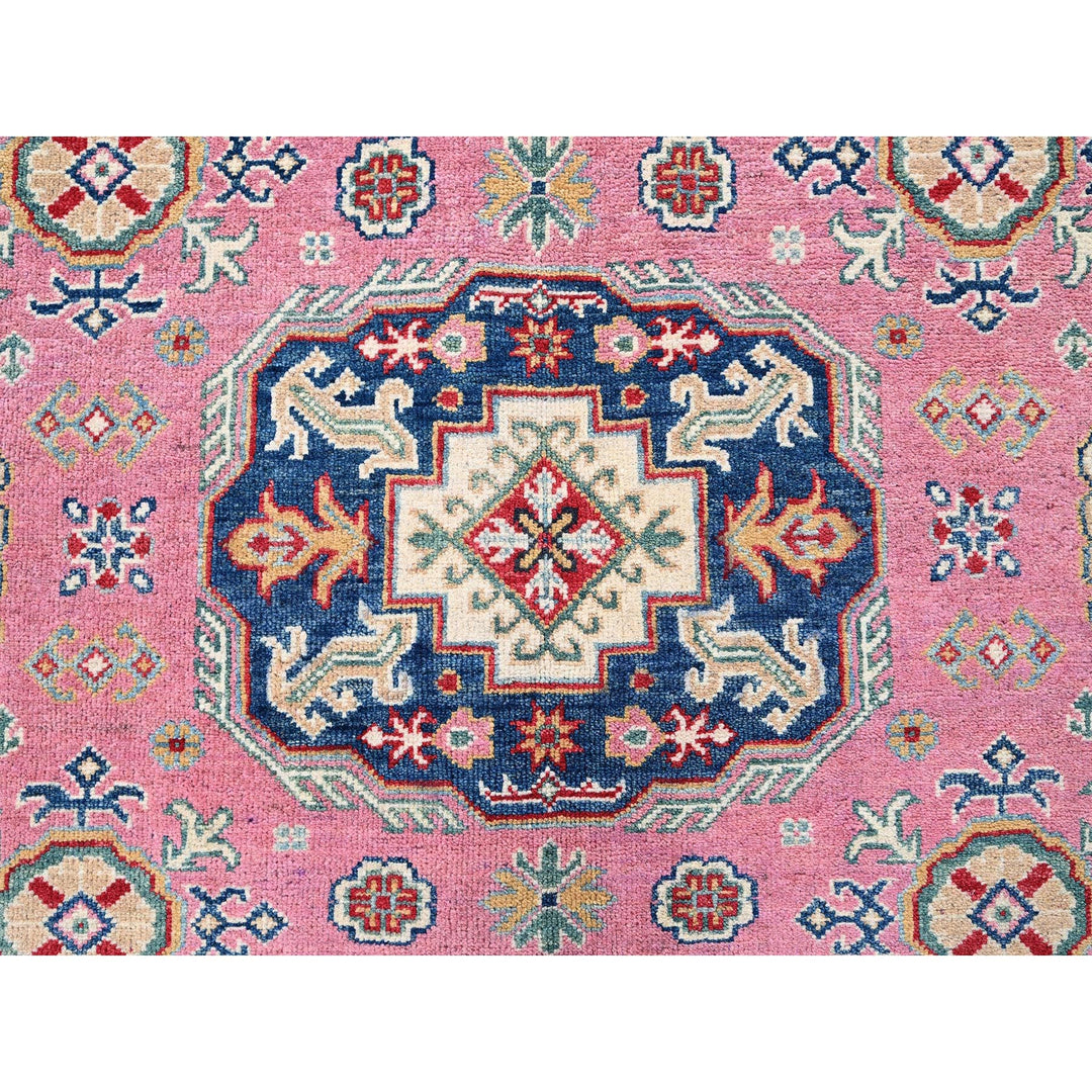 8'9" x 11'8" New Hand Knotted Pink Wool Rectangle Oriental Rug - MOA102514