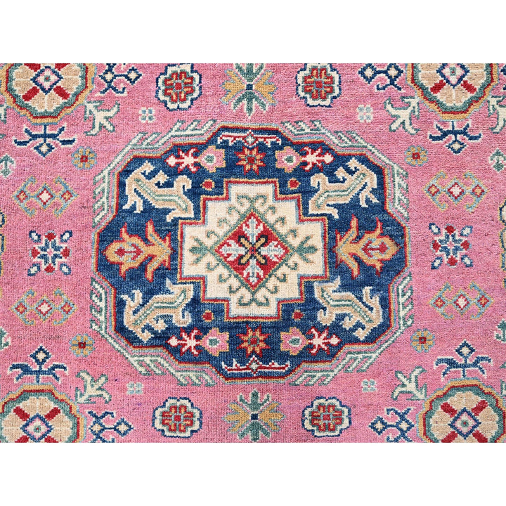 8'9" x 11'8" New Hand Knotted Pink Wool Rectangle Oriental Rug - MOA102514