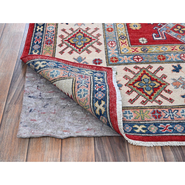 8'2" x 10'2" New Hand Knotted Red Wool Rectangle Oriental Rug - MOA102518