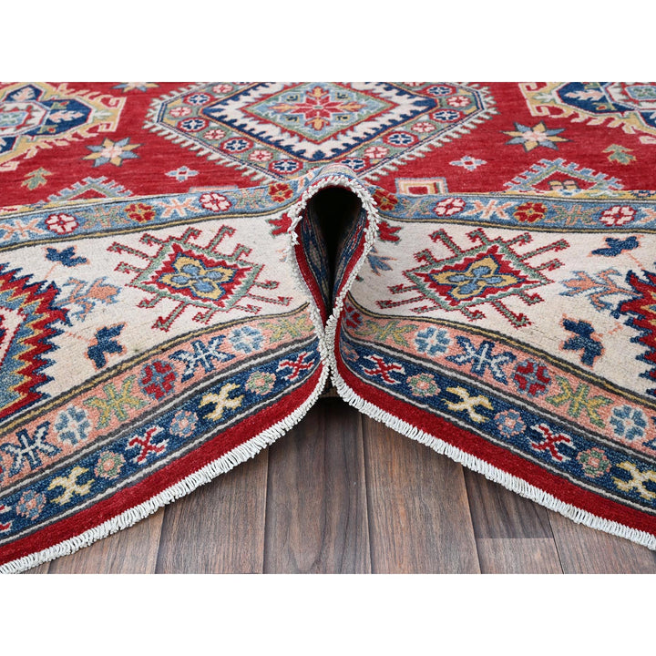 8'2" x 10'2" New Hand Knotted Red Wool Rectangle Oriental Rug - MOA102518