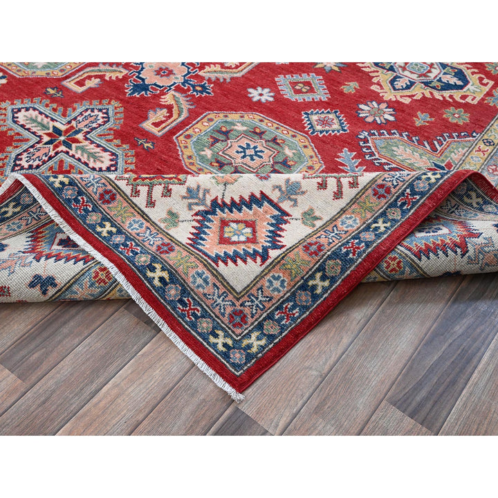 8'2" x 10'2" New Hand Knotted Red Wool Rectangle Oriental Rug - MOA102518