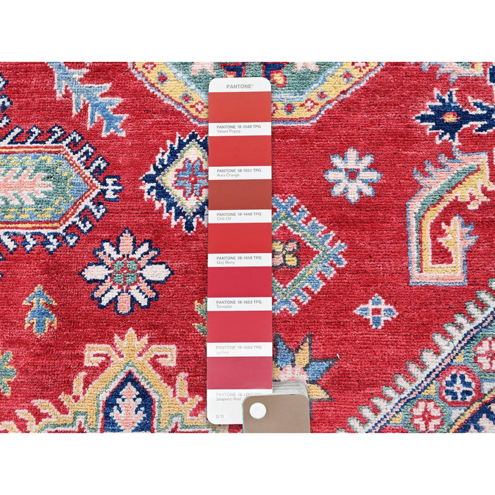 8'2" x 10'2" New Hand Knotted Red Wool Rectangle Oriental Rug - MOA102518