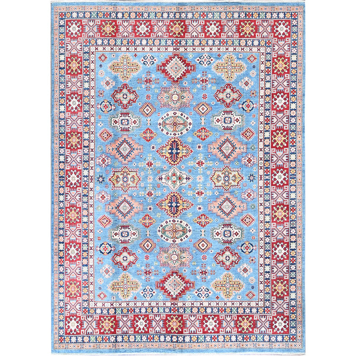 7'10" x 9'8" New Hand Knotted Blue Wool Rectangle Oriental Rug - MOA102519