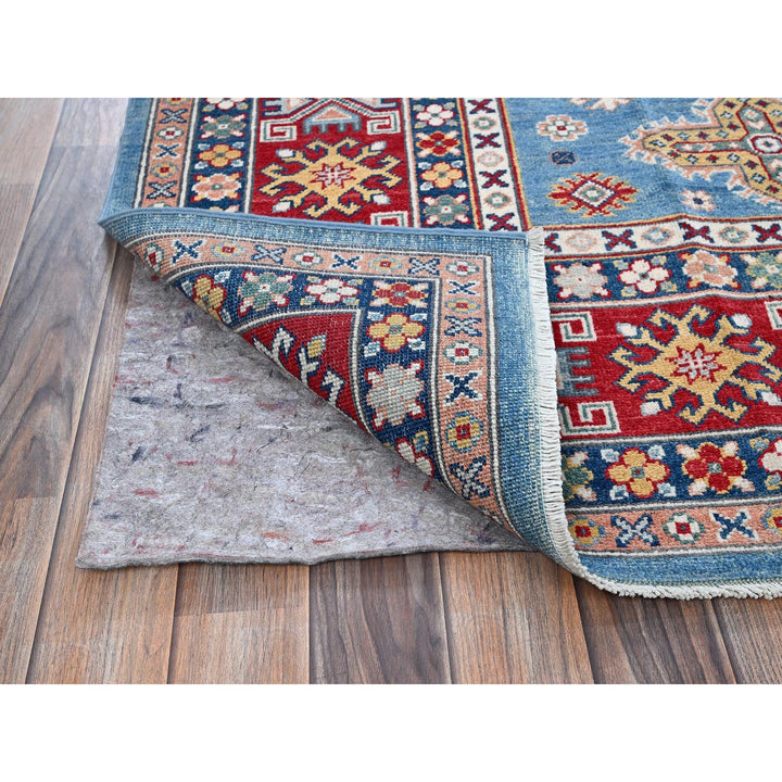 7'10" x 9'8" New Hand Knotted Blue Wool Rectangle Oriental Rug - MOA102519