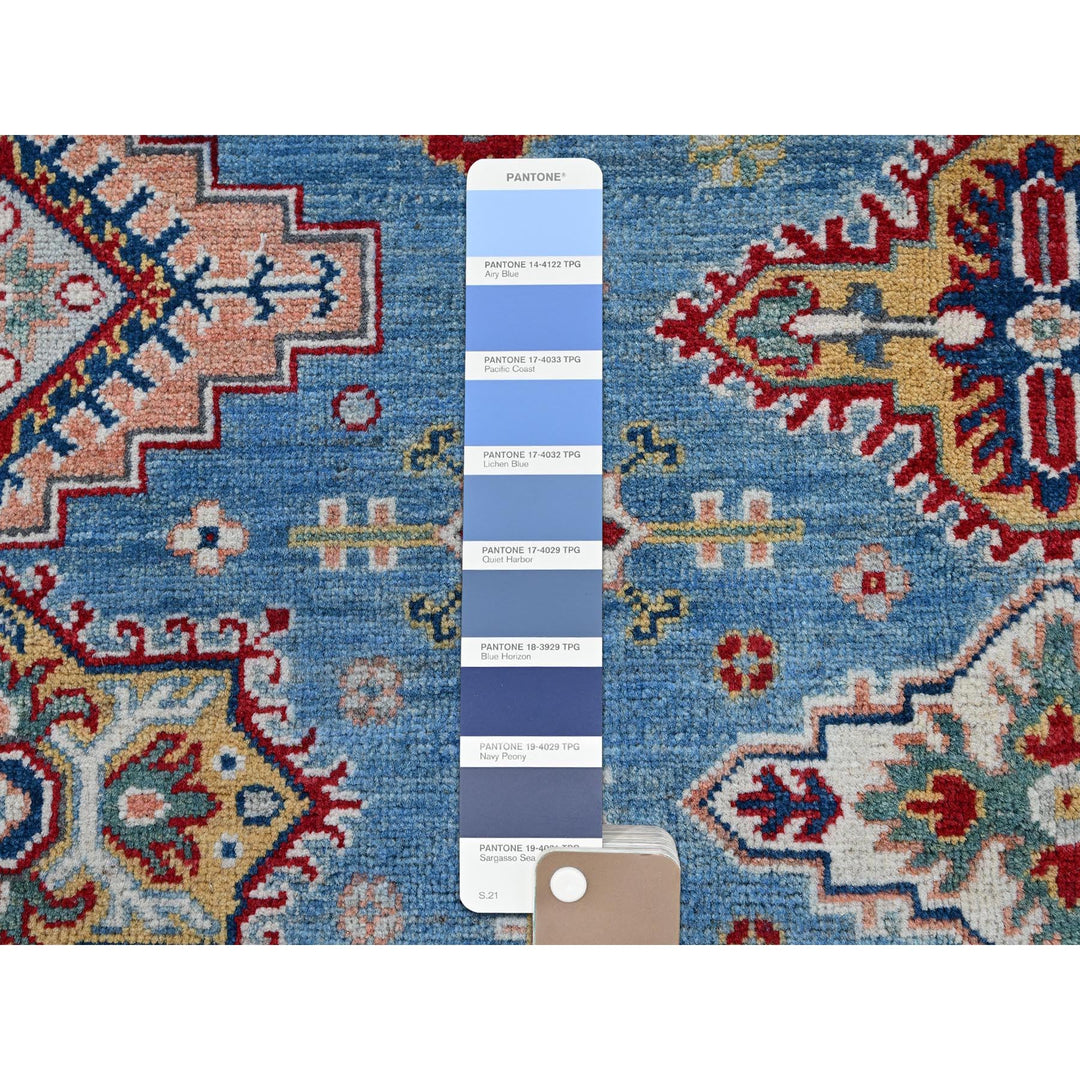 7'10" x 9'8" New Hand Knotted Blue Wool Rectangle Oriental Rug - MOA102519