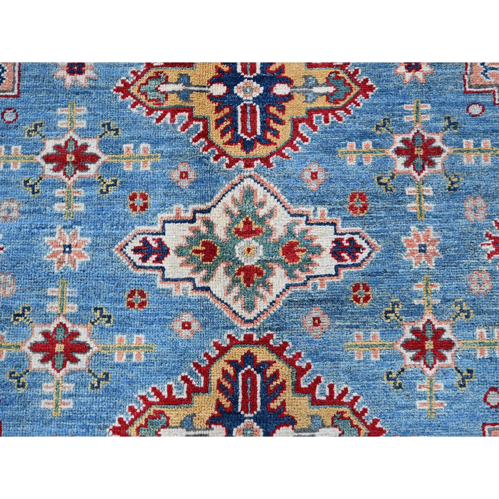 7'10" x 9'8" New Hand Knotted Blue Wool Rectangle Oriental Rug - MOA102519
