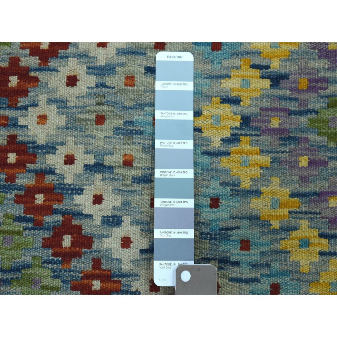 10'2" x 13'4" New Hand Woven Multicolored Wool Rectangle Oriental Rug - MOA10252090