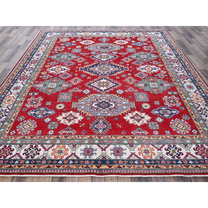 8'3" x 9'8" New Hand Knotted Red Wool Rectangle Oriental Rug - MOA102520