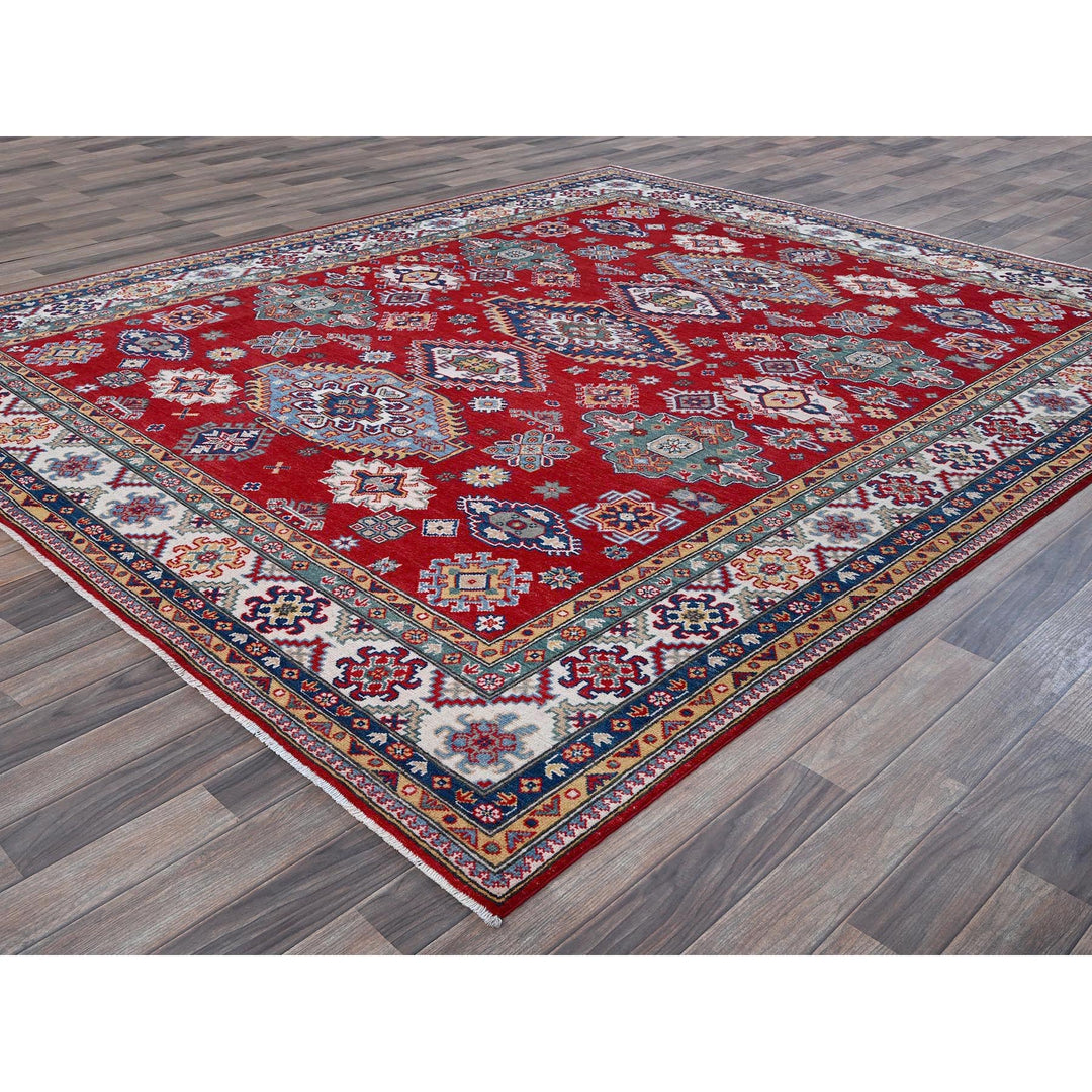 8'3" x 9'8" New Hand Knotted Red Wool Rectangle Oriental Rug - MOA102520