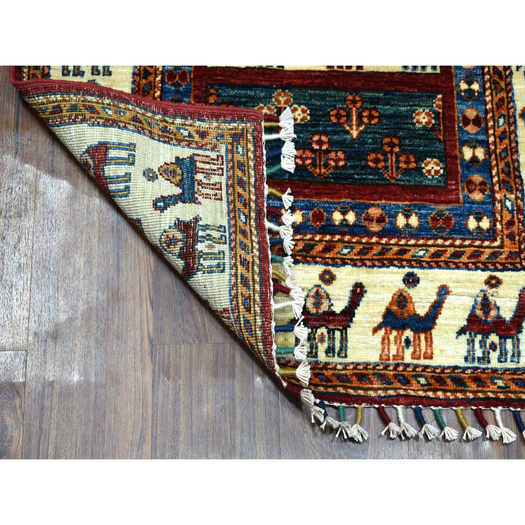 2'8" x 10'0" New Hand Knotted Multicolored Wool Runner Oriental Rug - MOA10252267