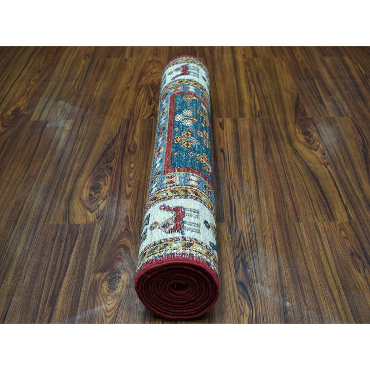 2'8" x 10'0" New Hand Knotted Multicolored Wool Runner Oriental Rug - MOA10252267