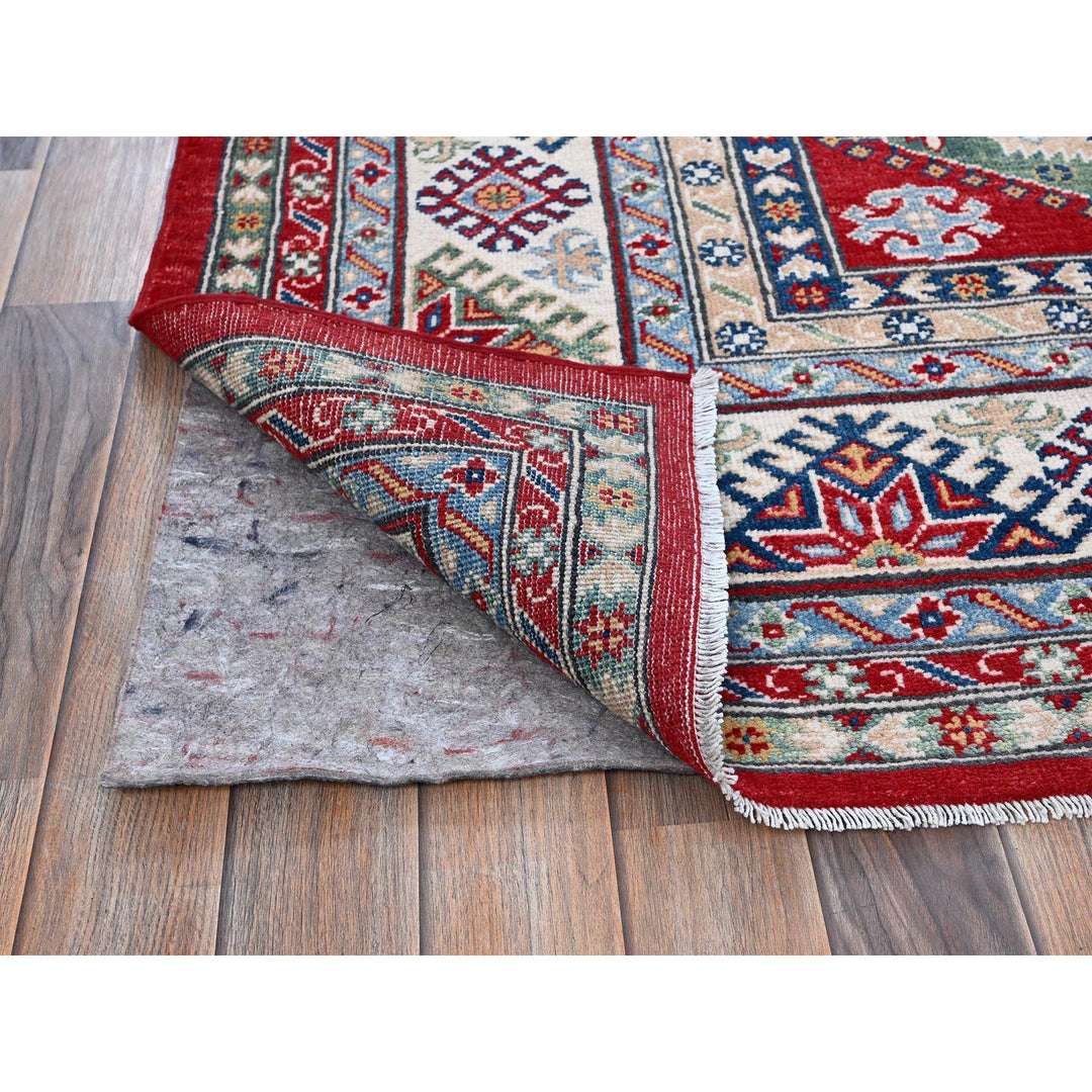 8'2" x 9'8" New Hand Knotted Red Wool Rectangle Oriental Rug - MOA102522