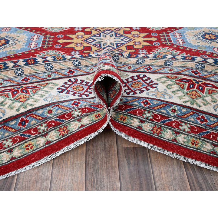 8'2" x 9'8" New Hand Knotted Red Wool Rectangle Oriental Rug - MOA102522