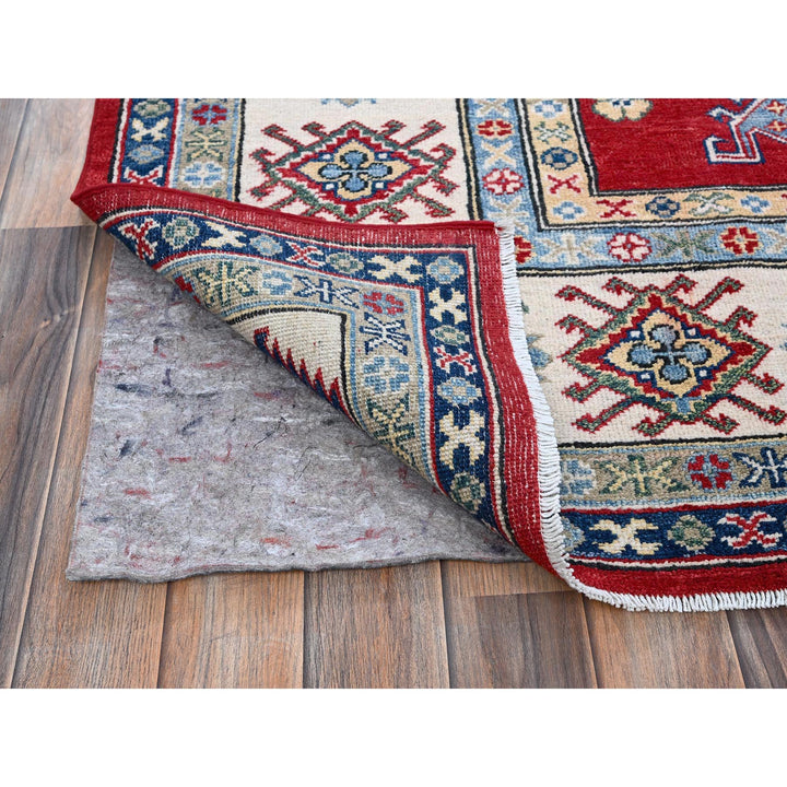 8'2" x 9'9" New Hand Knotted Red Wool Rectangle Oriental Rug - MOA102523