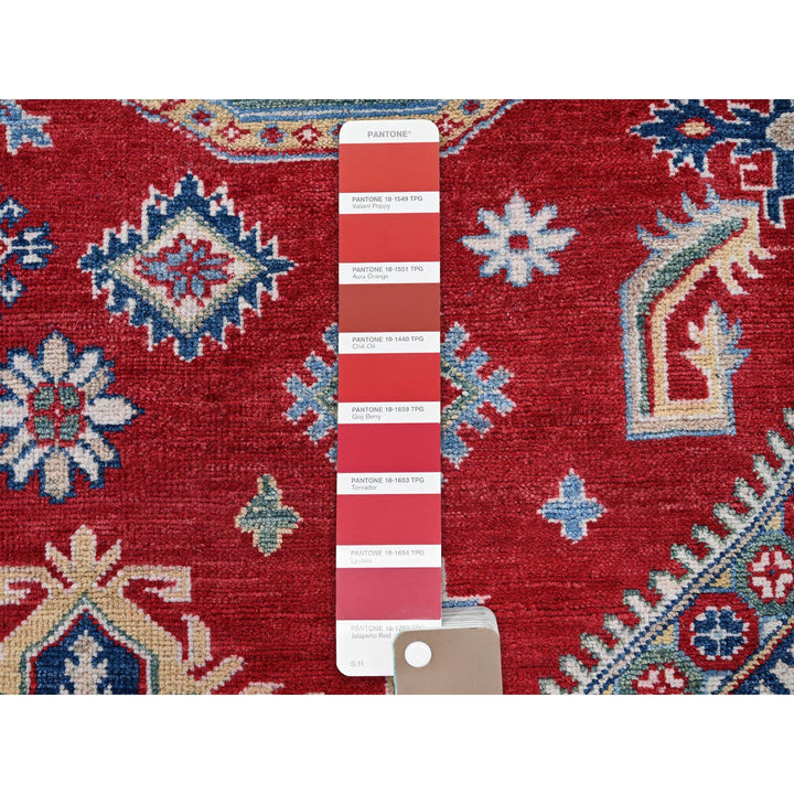 8'2" x 9'9" New Hand Knotted Red Wool Rectangle Oriental Rug - MOA102523