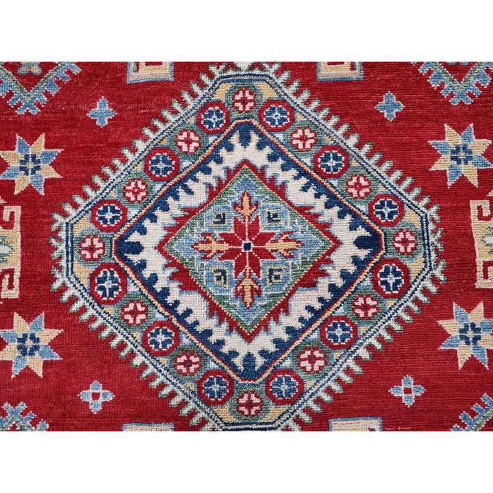 8'2" x 9'9" New Hand Knotted Red Wool Rectangle Oriental Rug - MOA102523