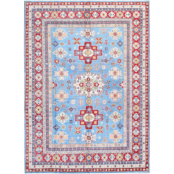 8'9" x 12'1" New Hand Knotted Blue Wool Rectangle Oriental Rug - MOA102525