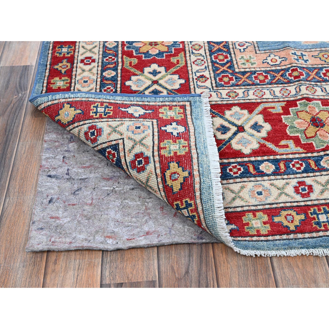 8'9" x 12'1" New Hand Knotted Blue Wool Rectangle Oriental Rug - MOA102525