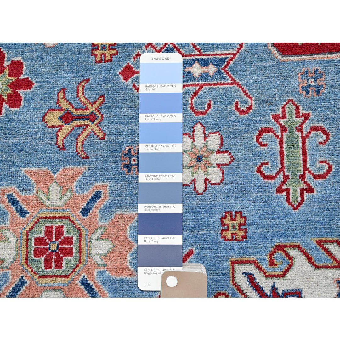 8'9" x 12'1" New Hand Knotted Blue Wool Rectangle Oriental Rug - MOA102525