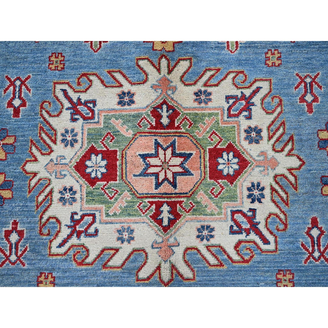 8'9" x 12'1" New Hand Knotted Blue Wool Rectangle Oriental Rug - MOA102525