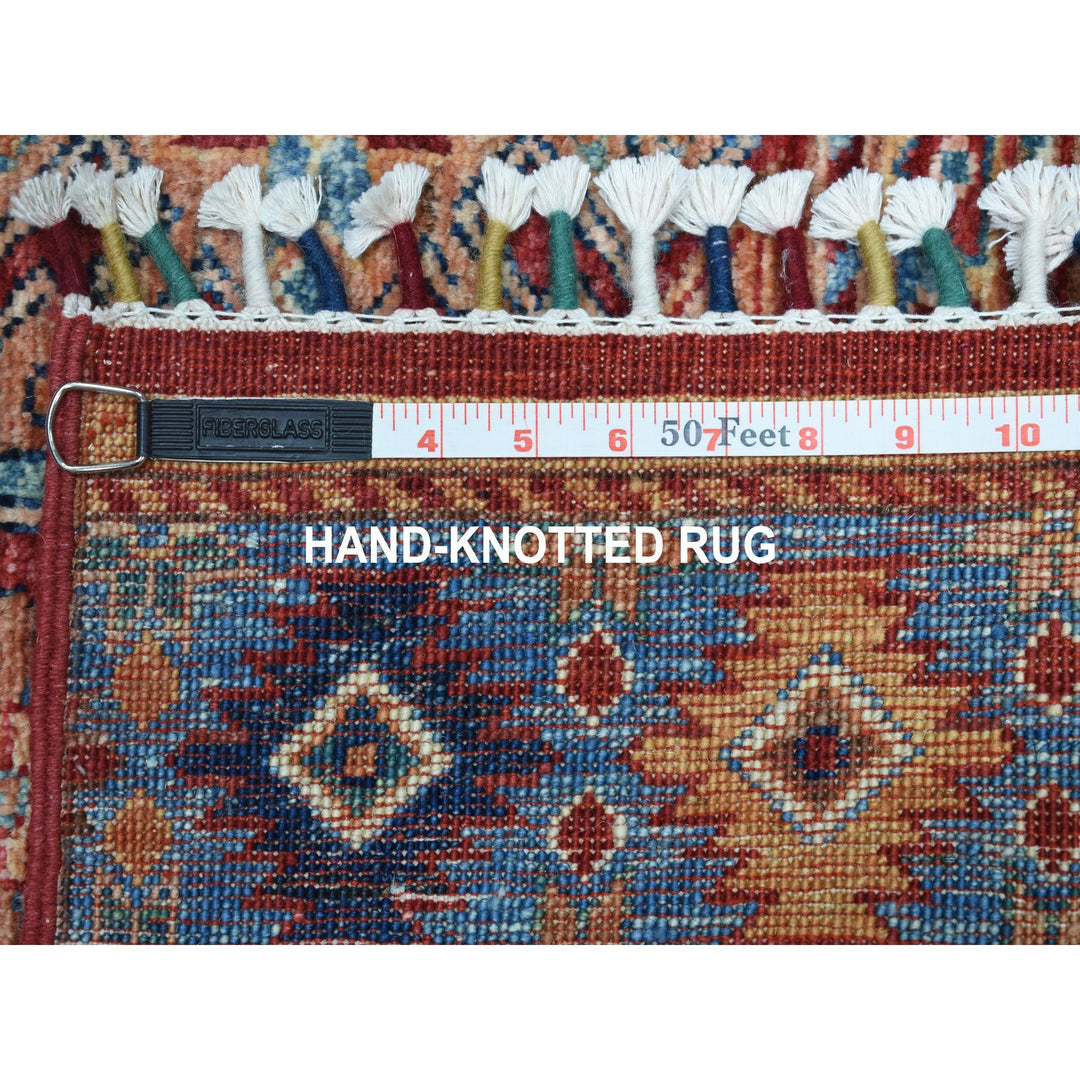 2'9" x 8'0" New Hand Knotted Red Wool Runner Oriental Rug - MOA10252777